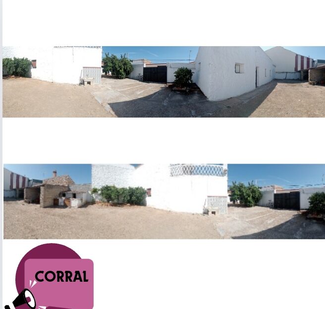 Casa de pueblo con patio en Hernán Cortés, Badajoz