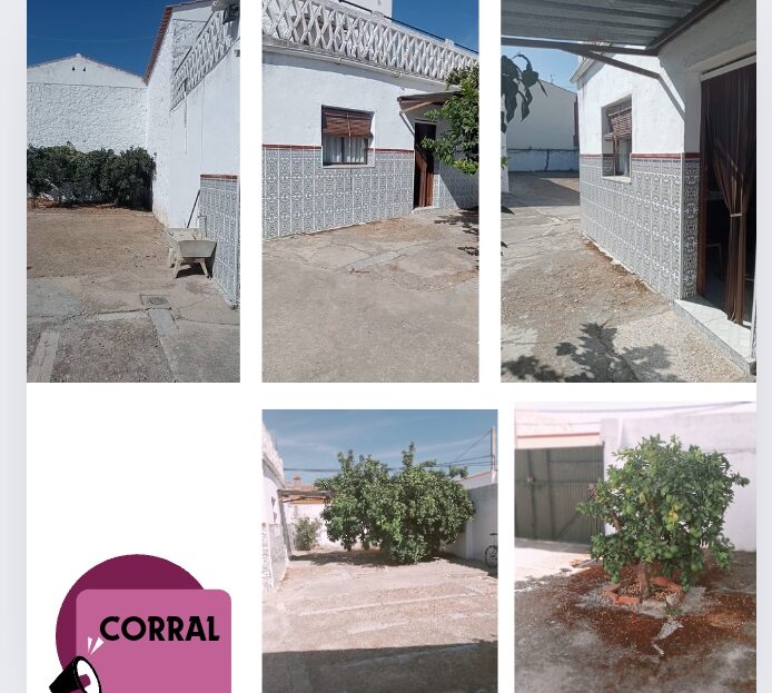 Casa de pueblo con patio en Hernán Cortés, Badajoz